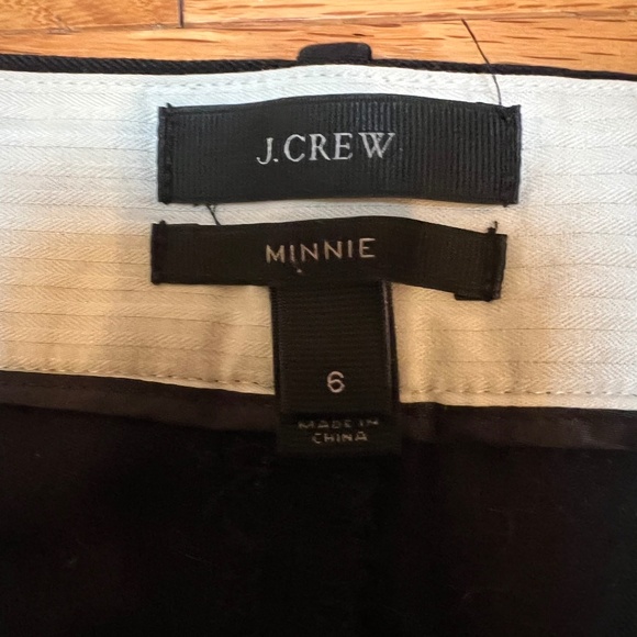 J. Crew | Women's Size 6 | Black | Minnie | Cropped Pants - Picture 6 of 7